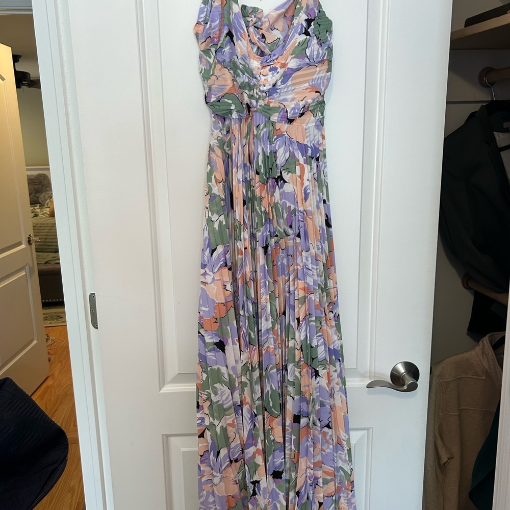 Floral ASTR Maxi Dress in Pastel Shades